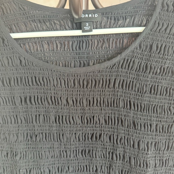 Torrid Smocked & Ruffle Blouse - Picture 2 of 4
